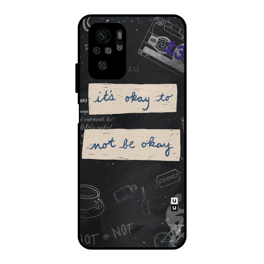 Its Okay Metal Back Case for Redmi Note 10S