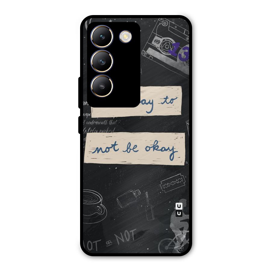 Its Okay Metal Back Case for Vivo T3 5G