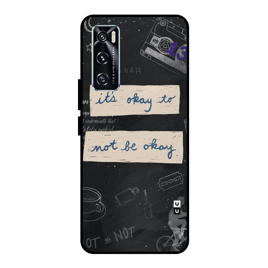 Its Okay Metal Back Case for Vivo V20 SE