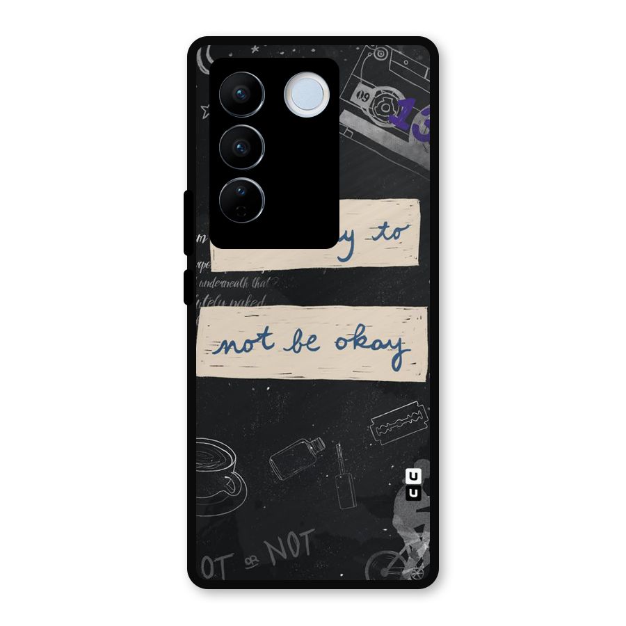 Its Okay Metal Back Case for Vivo V27 Pro