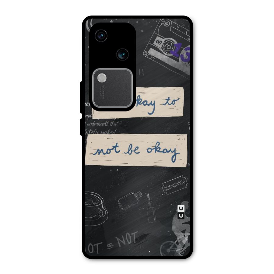 Its Okay Metal Back Case for Vivo V30 Pro