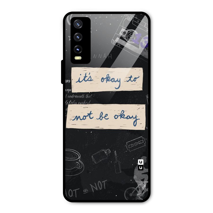 Its Okay Metal Back Case for Vivo Y20 2021
