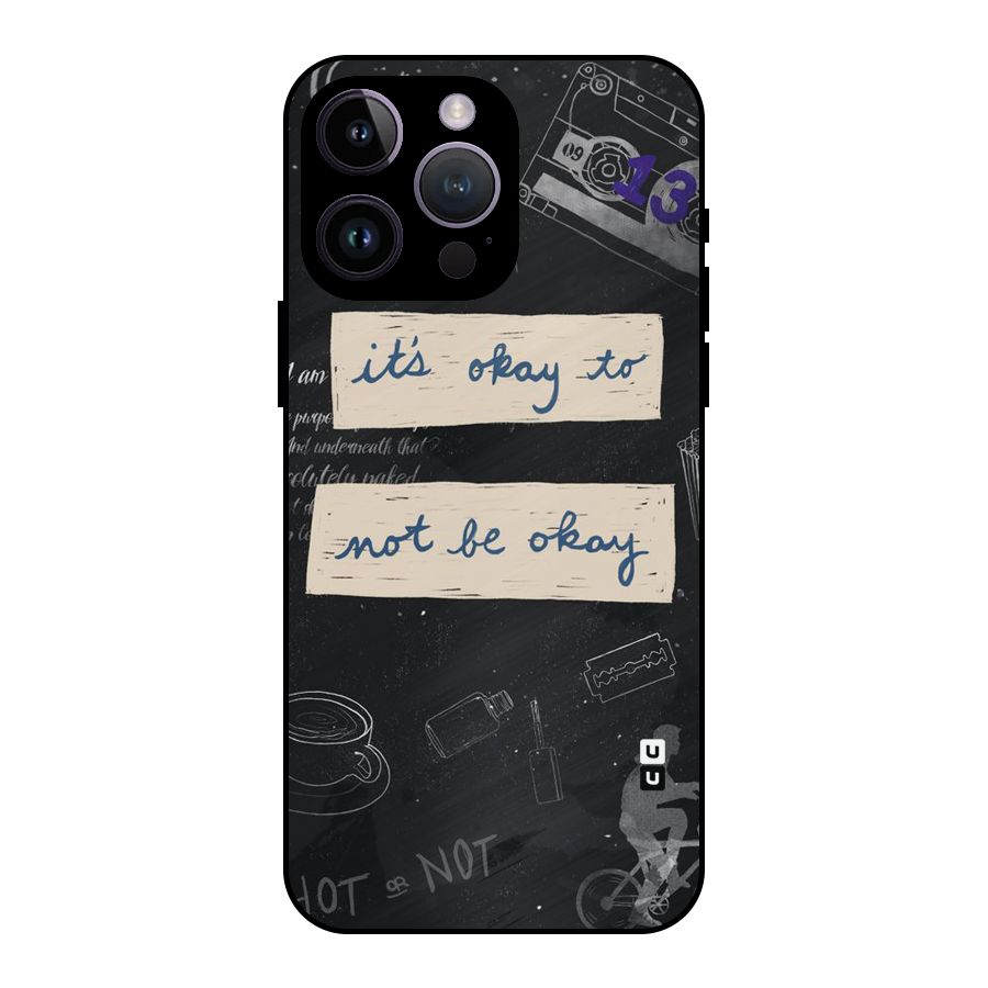 Its Okay Metal Back Case for iPhone 14 Pro Max