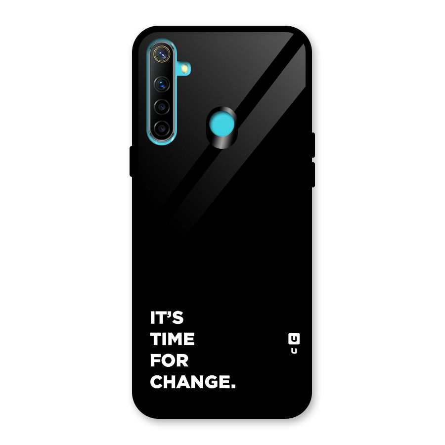 Its Time For Change Glass Back Case for Realme Narzo 10
