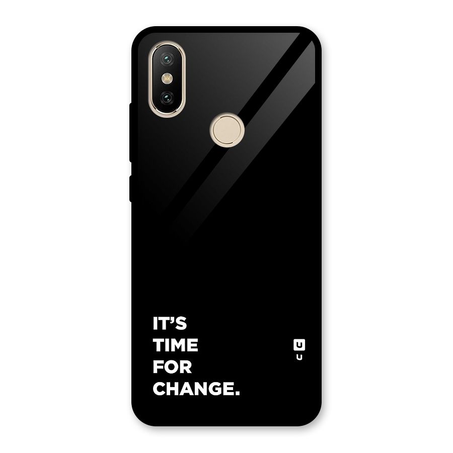 Its Time For Change Glass Back Case for Redmi A2