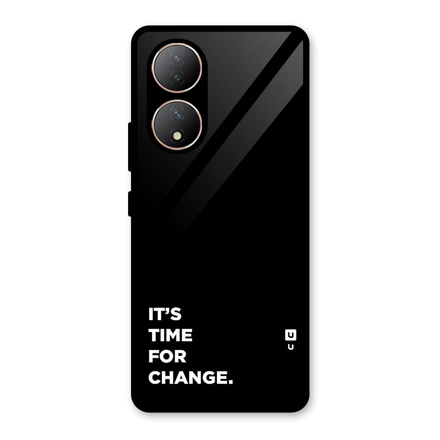 Its Time For Change Glass Back Case for Vivo Y100A