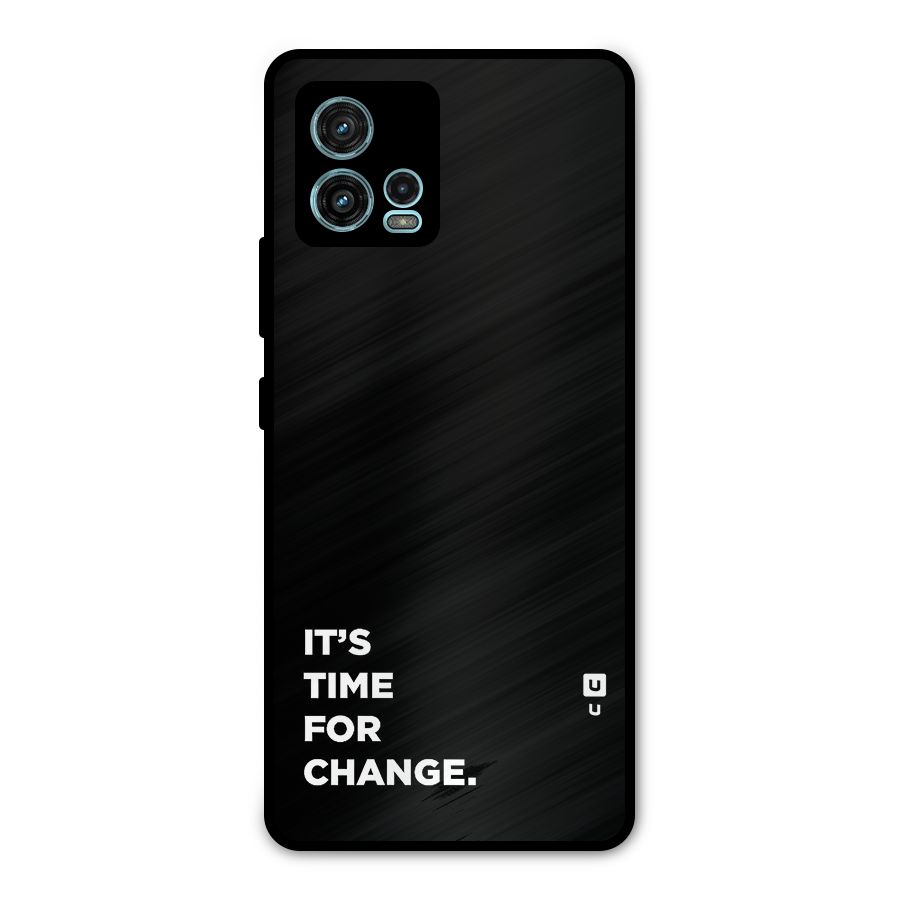 Its Time For Change Metal Back Case for Moto G72