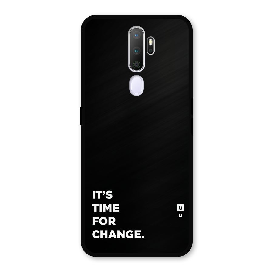 Its Time For Change Metal Back Case for Oppo A9 (2020)