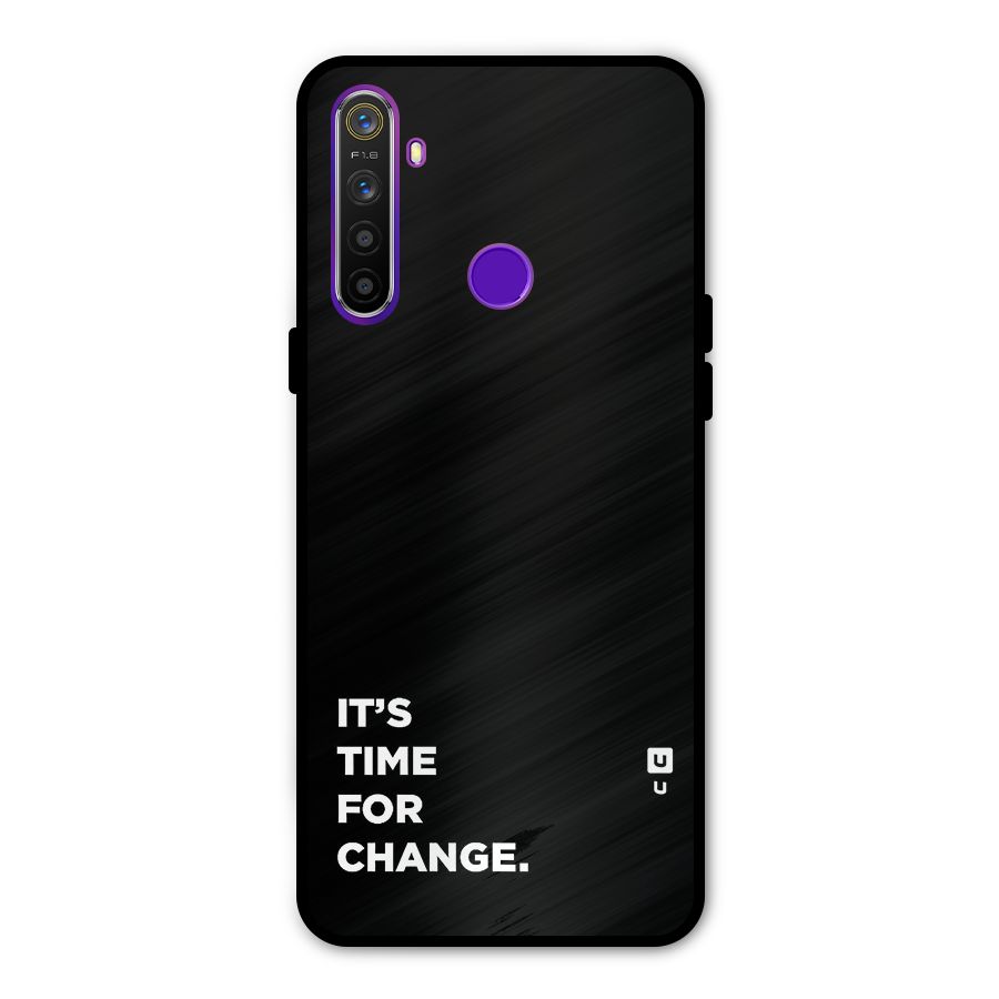 Its Time For Change Metal Back Case for Realme Narzo 10