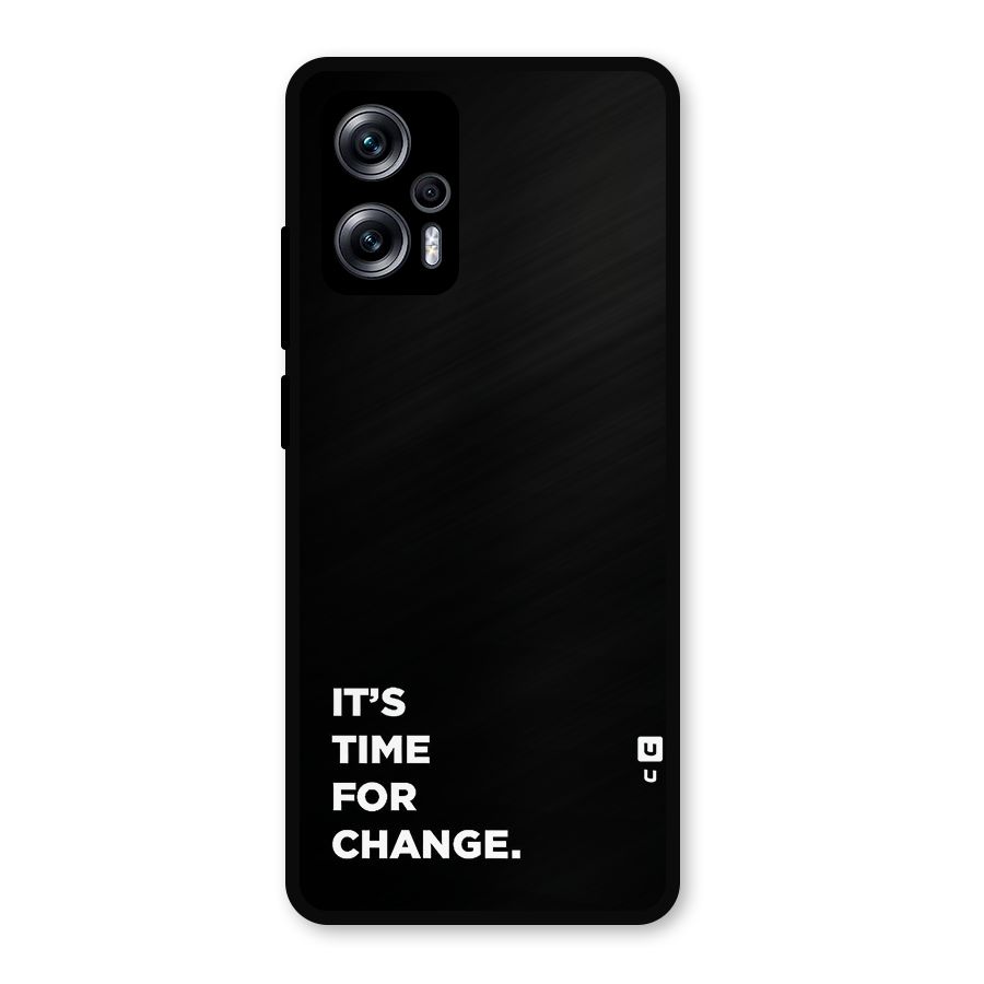 Its Time For Change Metal Back Case for Redmi K50i