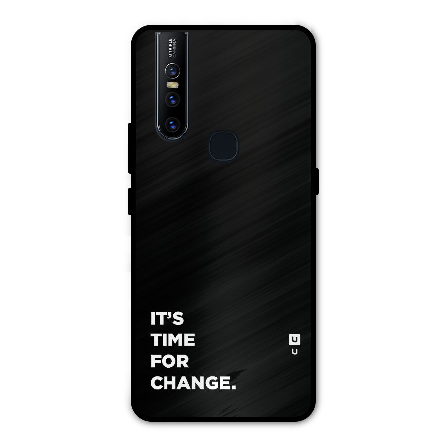 Its Time For Change Metal Back Case for Vivo V15