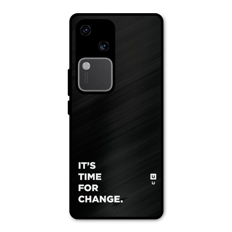 Its Time For Change Metal Back Case for Vivo V30