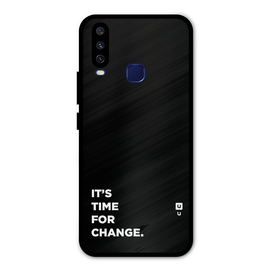 Its Time For Change Metal Back Case for Vivo Y15