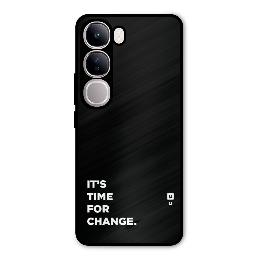 Its Time For Change Metal Back Case for Vivo Y300