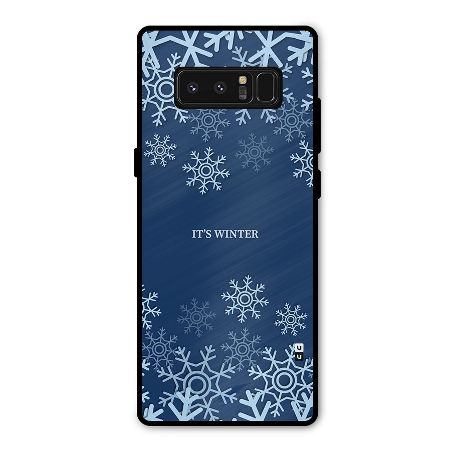 Its Winter Metal Back Case for Galaxy Note 8