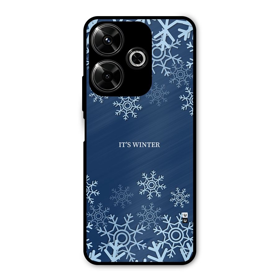 Its Winter Metal Back Case for Poco M6 Plus