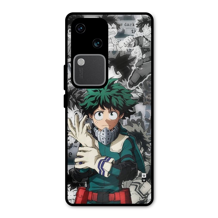 Izuku Midoriya Metal Back Case for Vivo V30 Pro