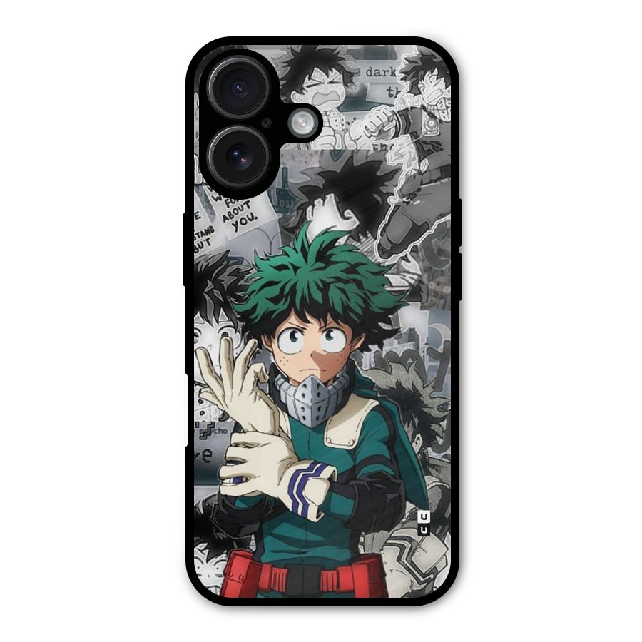 Izuku Midoriya Metal Back Case for iPhone 16