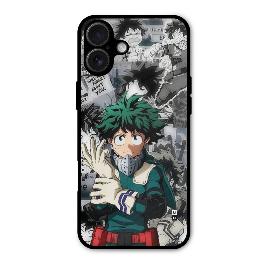 Izuku Midoriya Metal Back Case for iPhone 16 Plus