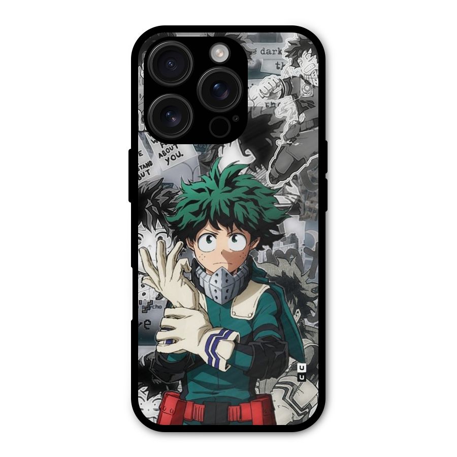 Izuku Midoriya Metal Back Case for iPhone 16 Pro