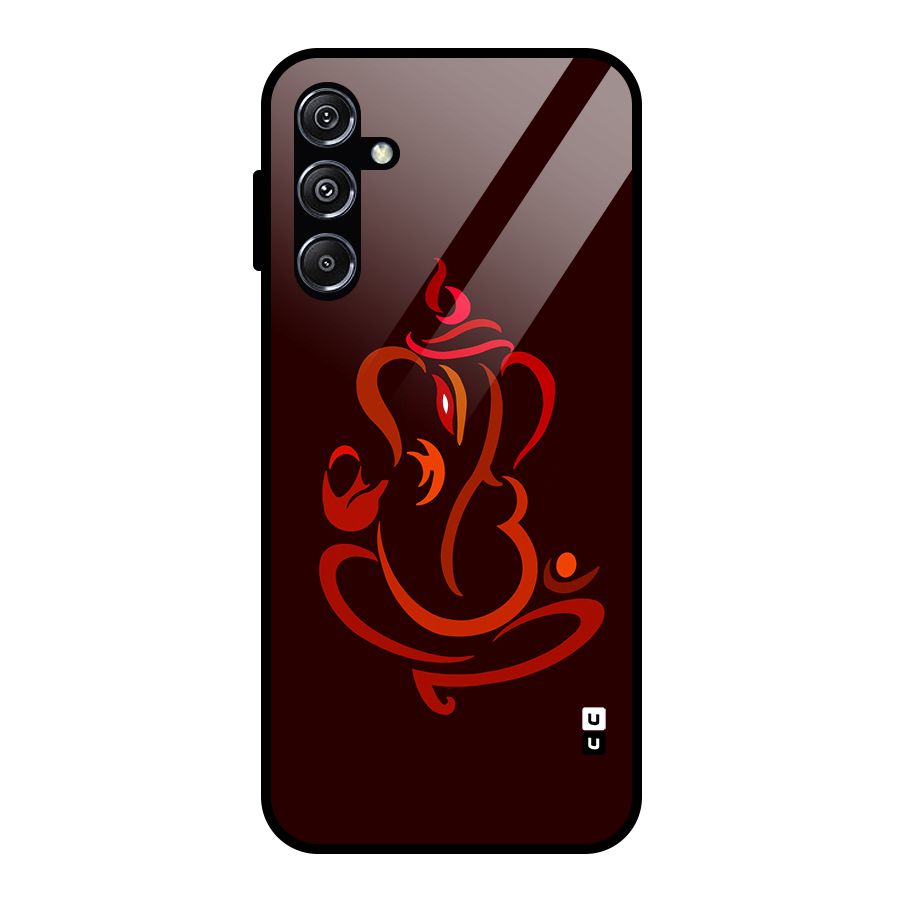 Jai Ganesha Glass Back Case for Galaxy M34 5G
