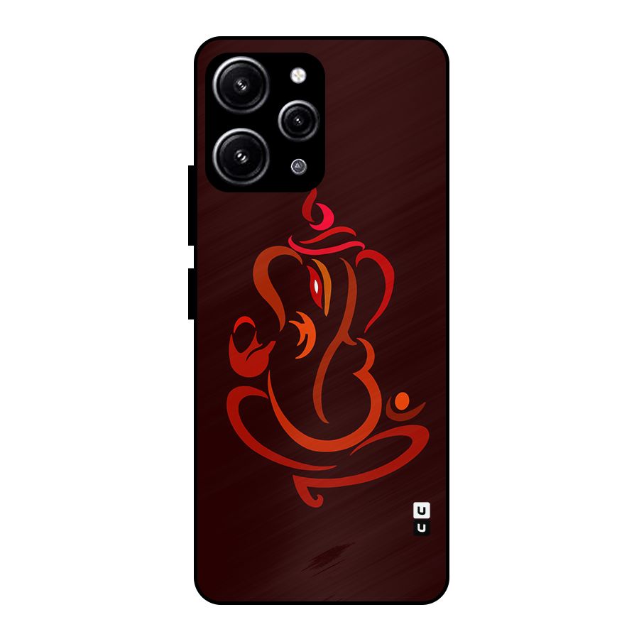 Jai Ganesha Glass Back Case for Redmi 12 4G