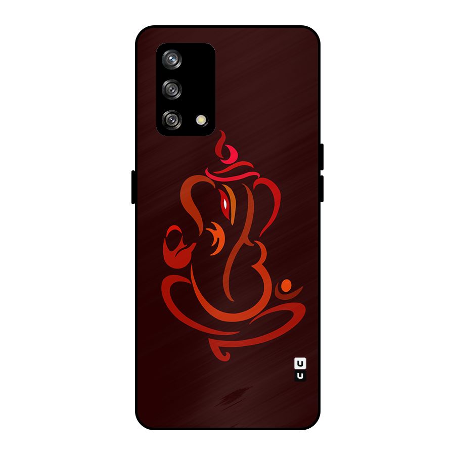 Jai Ganesha Metal Back Case for Oppo F19
