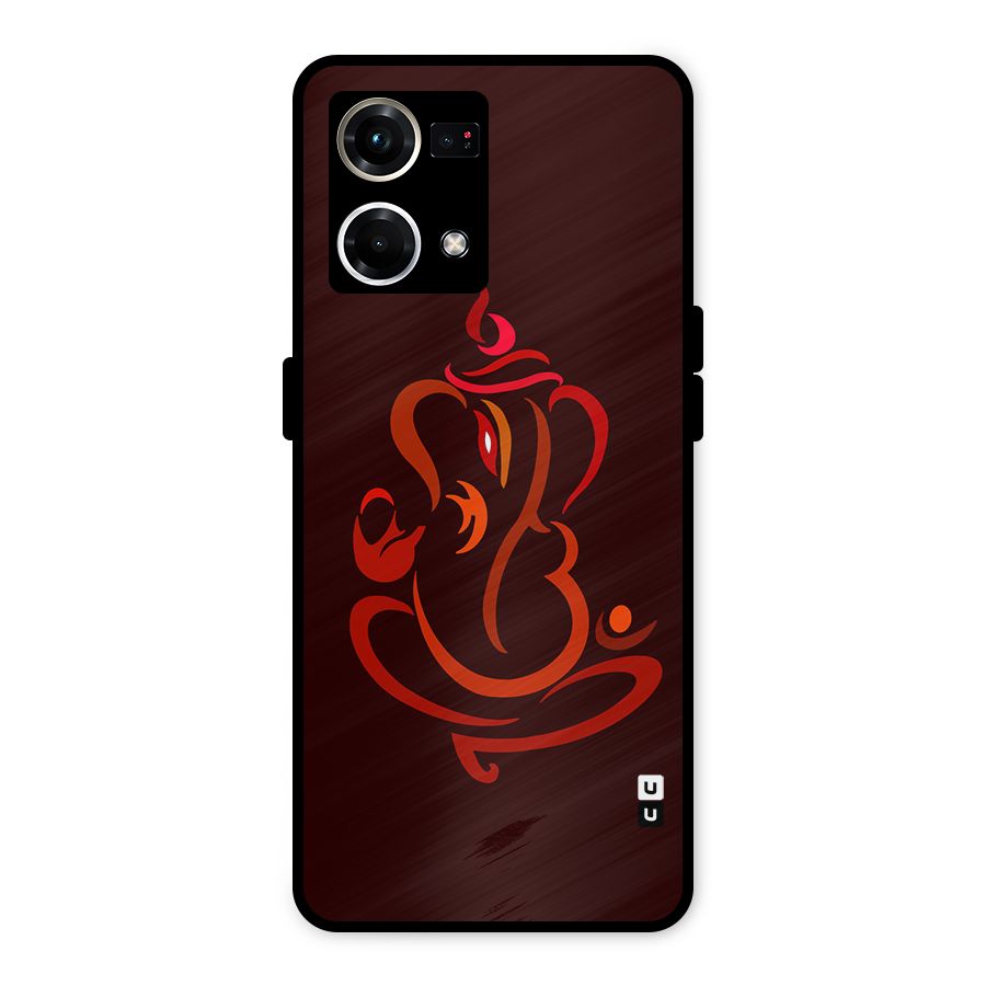 Jai Ganesha Metal Back Case for Oppo F21s Pro 4G