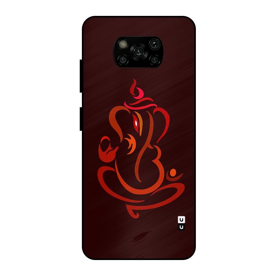 Jai Ganesha Metal Back Case for Poco X3
