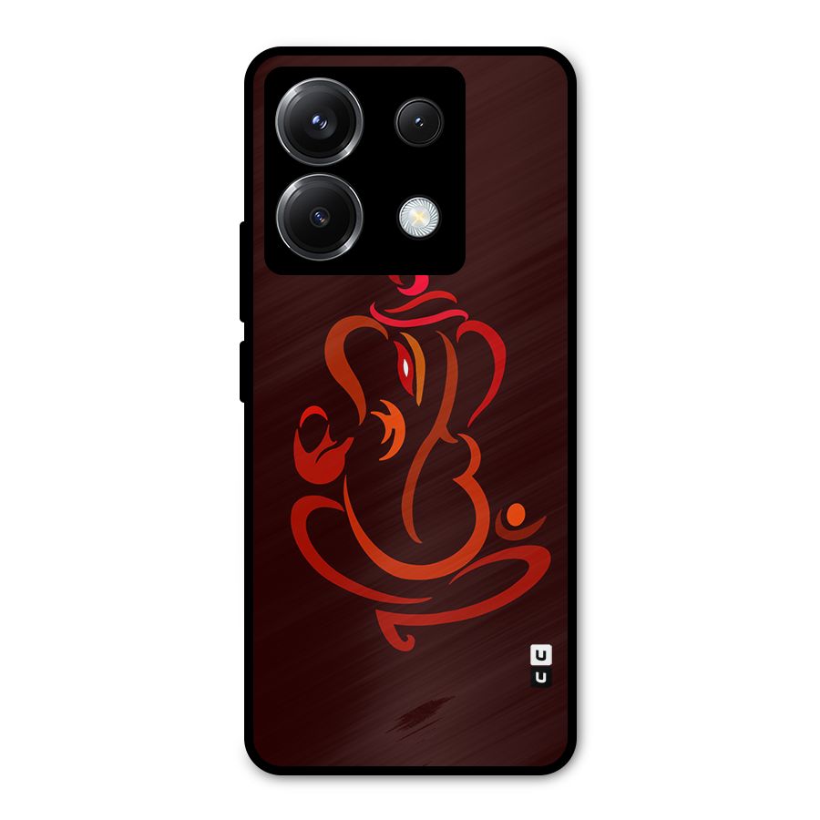 Jai Ganesha Metal Back Case for Poco X6