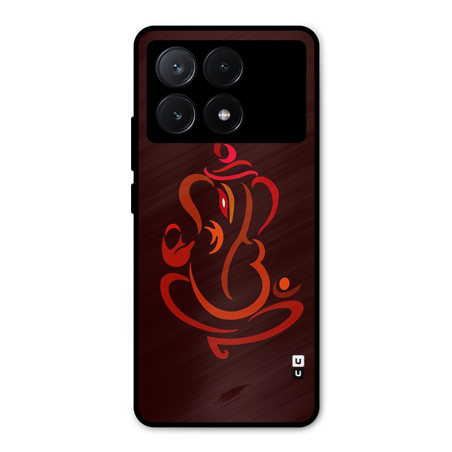 Jai Ganesha Metal Back Case for Poco X6 Pro