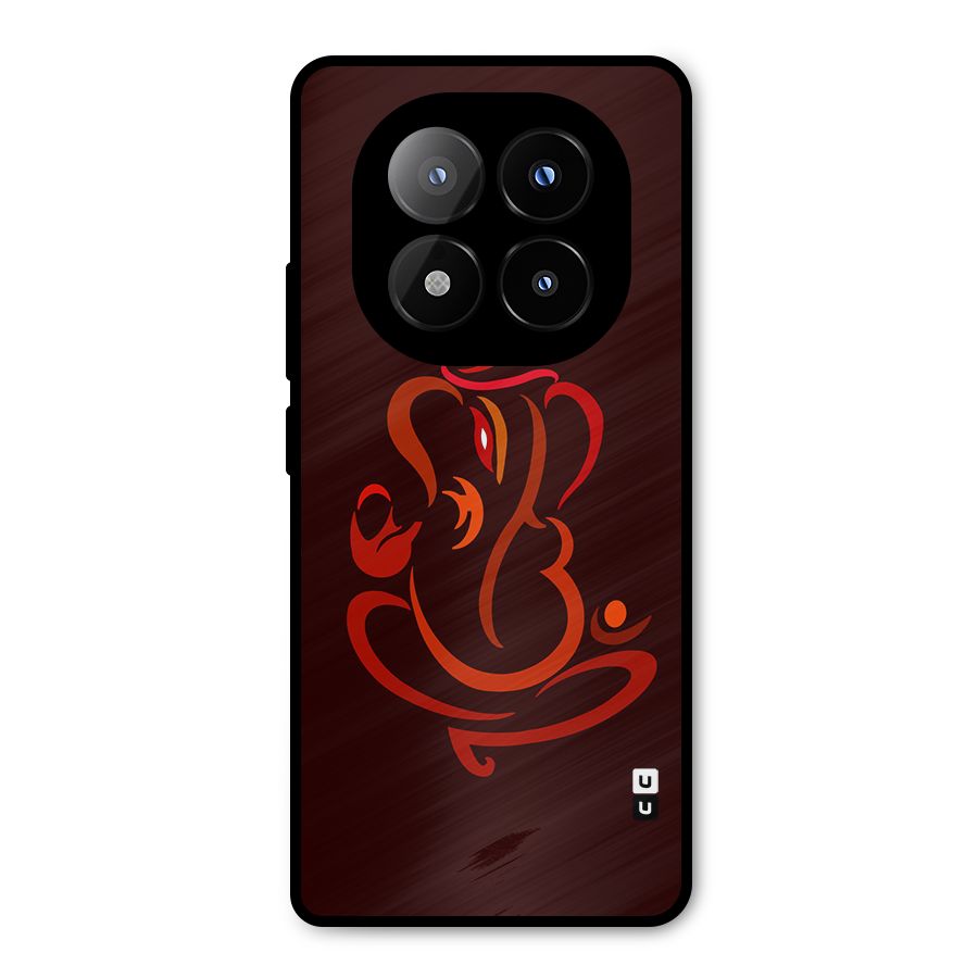 Jai Ganesha Metal Back Case for Redmi Note 14 Pro Plus 5G