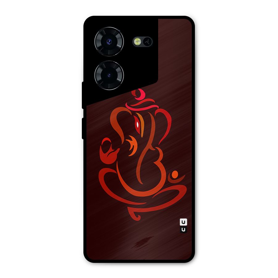 Jai Ganesha Metal Back Case for Tecno Pova 5 Pro 5G