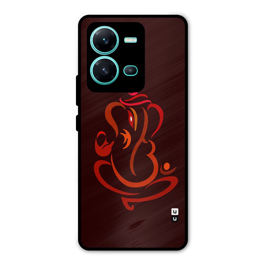 Jai Ganesha Metal Back Case for Vivo V25
