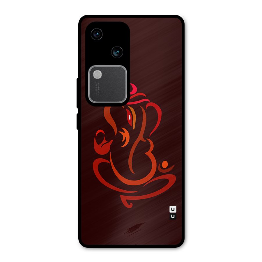 Jai Ganesha Metal Back Case for Vivo V30