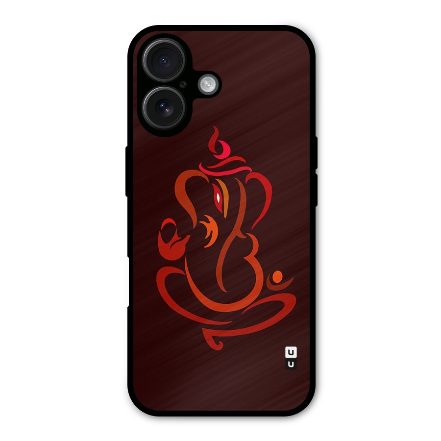 Jai Ganesha Metal Back Case for iPhone 16