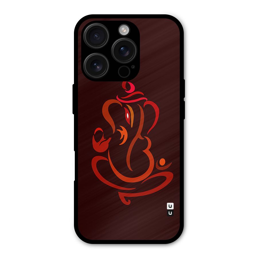 Jai Ganesha Metal Back Case for iPhone 16 Pro