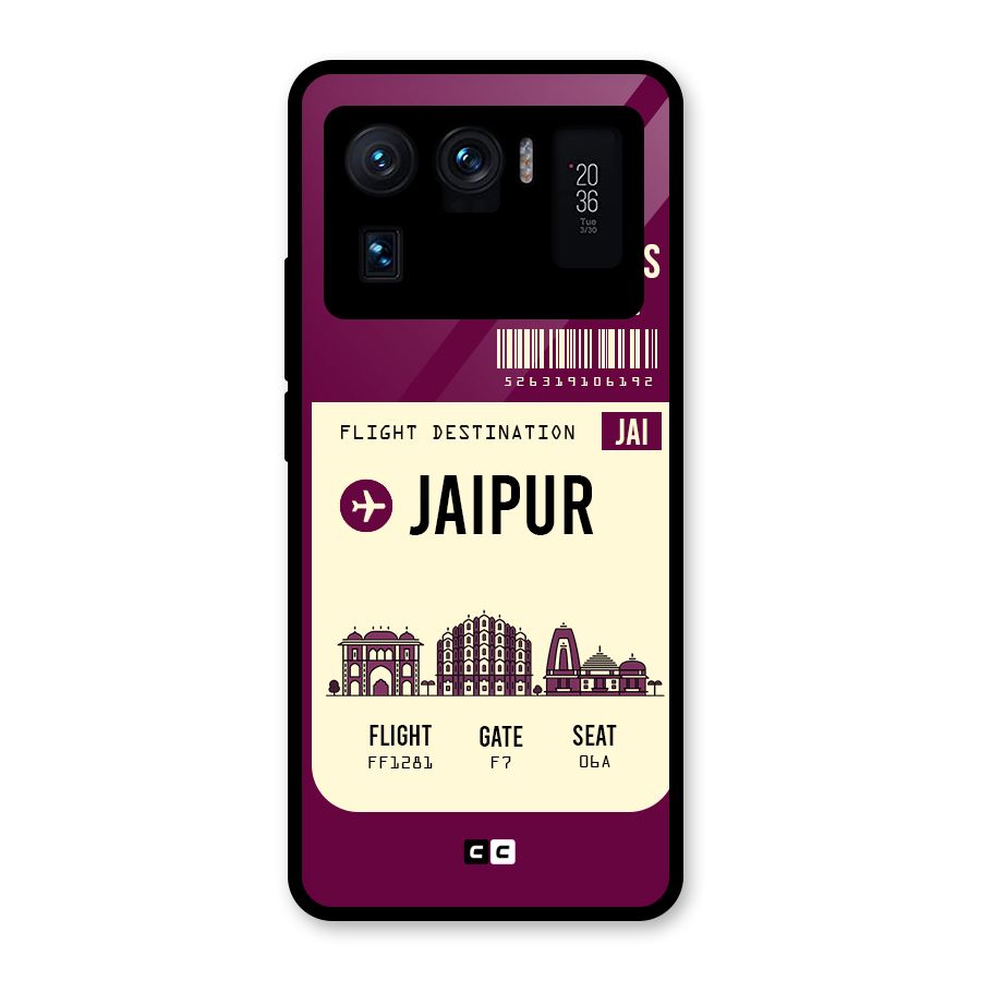 Jaipur Boarding Pass Glass Back Case for Mi 11 Ultra
