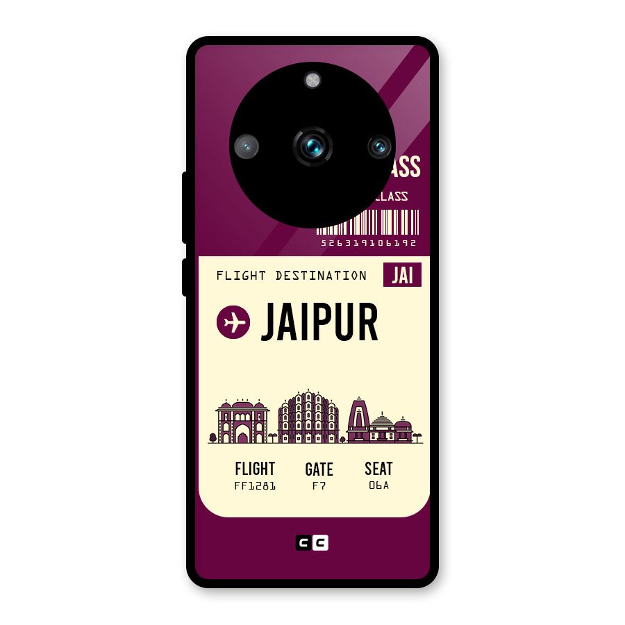 Jaipur Boarding Pass Glass Back Case for Realme 11 Pro