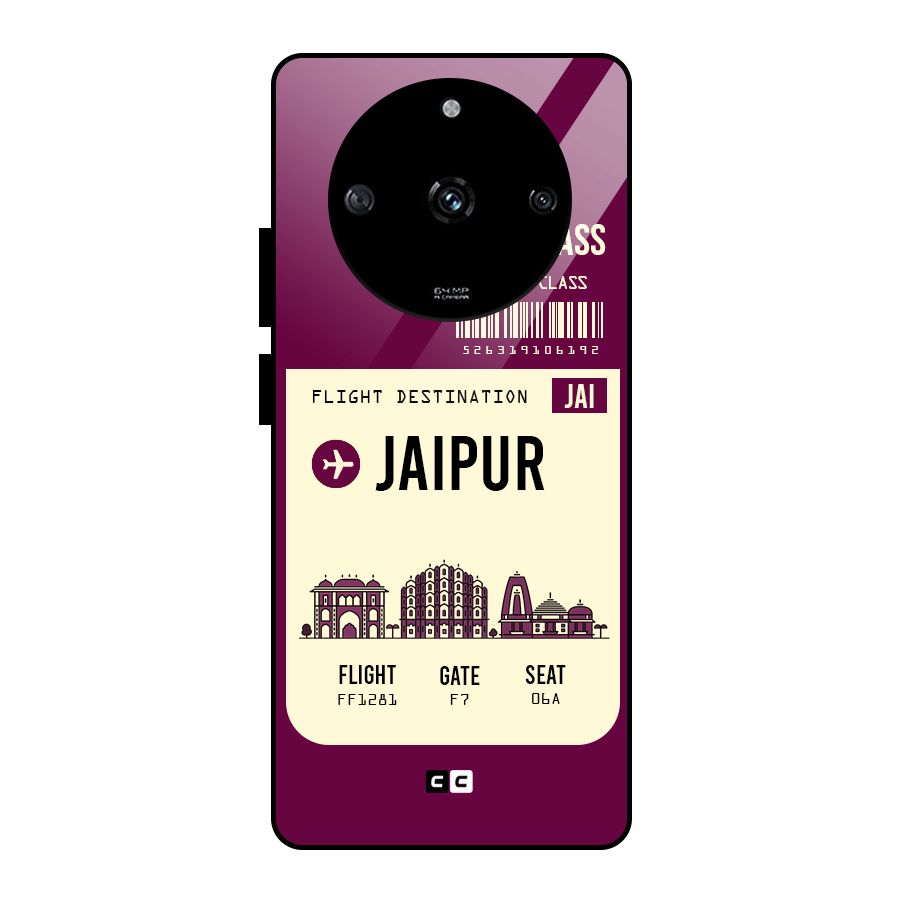 Jaipur Boarding Pass Glass Back Case for Realme Narzo 60 5G