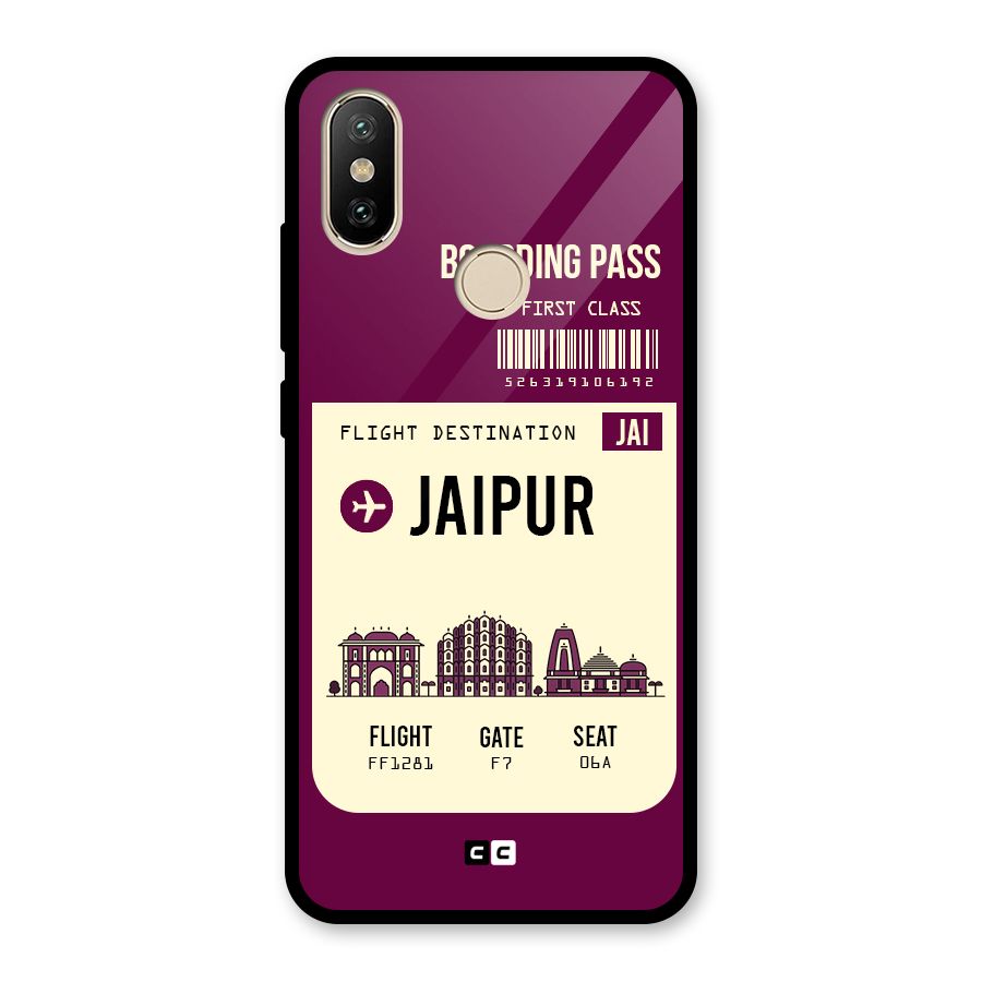 Jaipur Boarding Pass Glass Back Case for Redmi A2