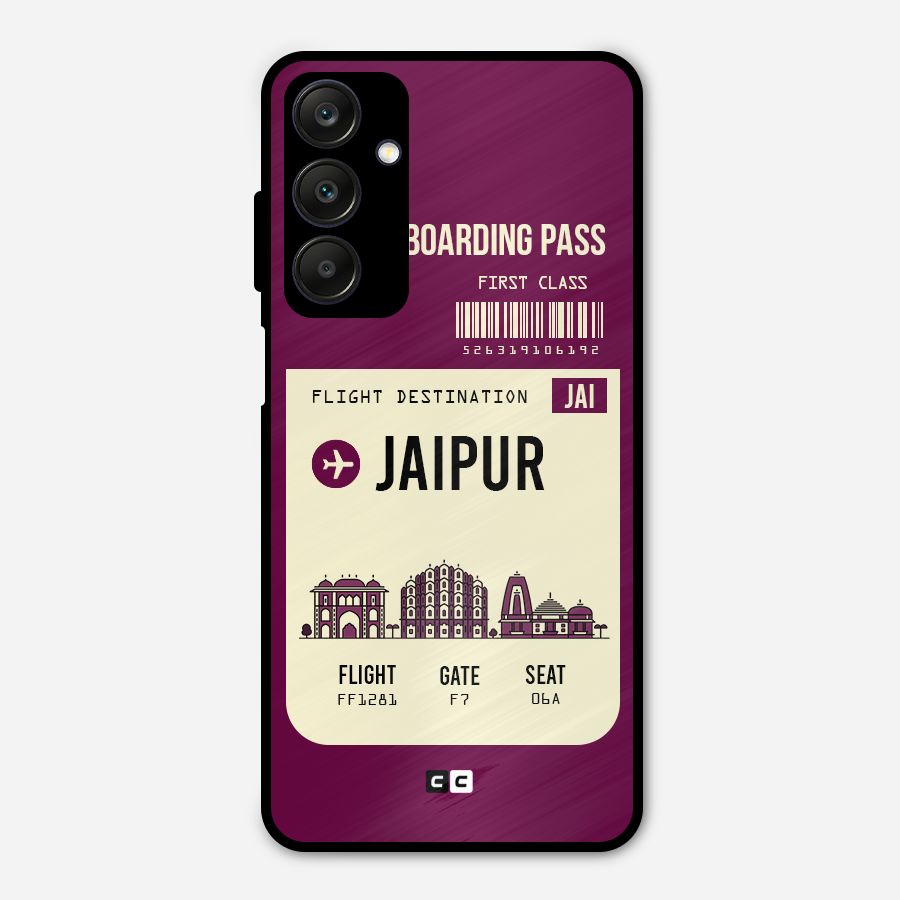 Jaipur Boarding Pass Metal Back Case for Galaxy A25 5G