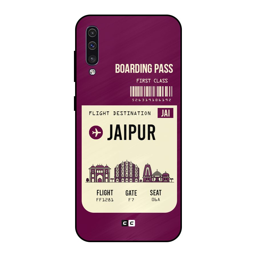 Jaipur Boarding Pass Metal Back Case for Galaxy A30s