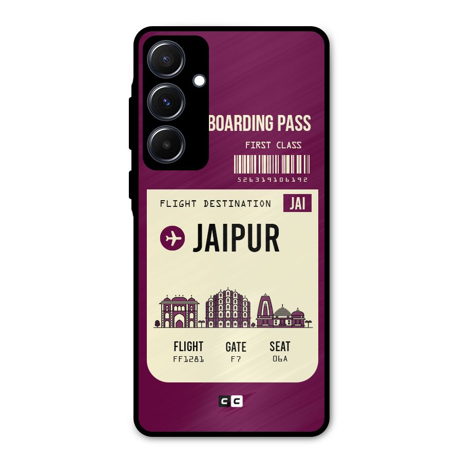 Jaipur Boarding Pass Metal Back Case for Galaxy A55