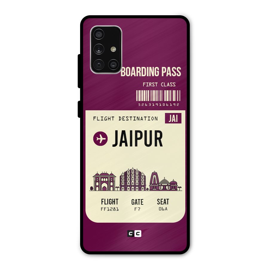 Jaipur Boarding Pass Metal Back Case for Galaxy A71