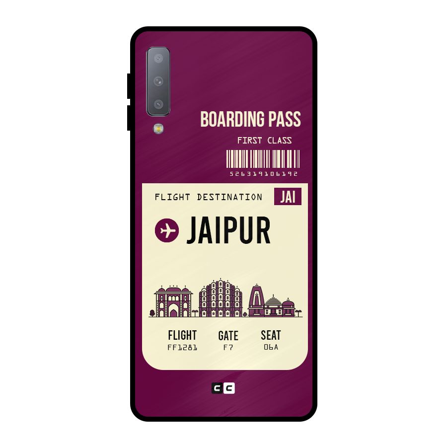 Jaipur Boarding Pass Metal Back Case for Galaxy A7 (2018)