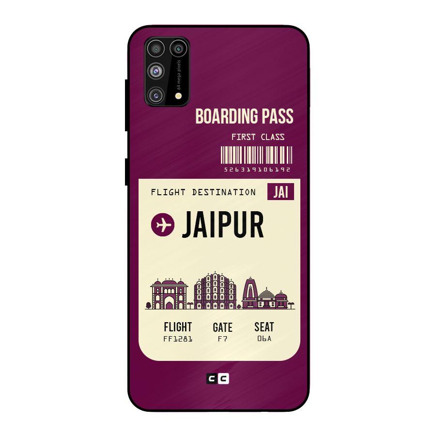 Jaipur Boarding Pass Metal Back Case for Galaxy F41