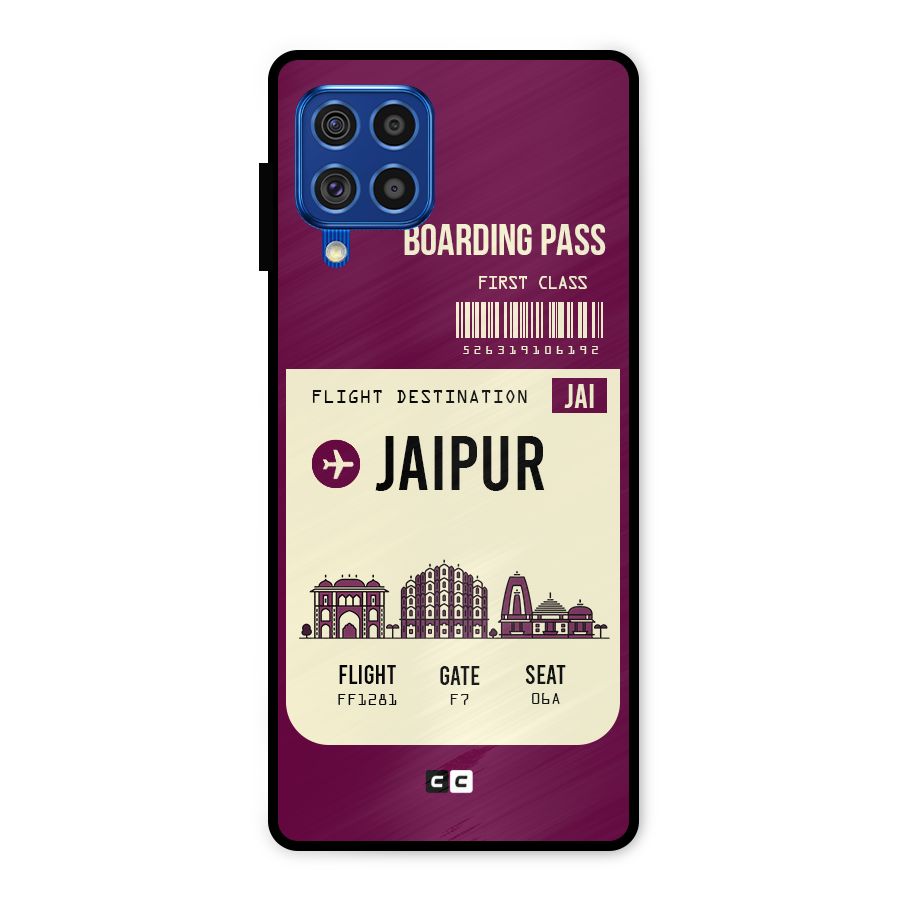 Jaipur Boarding Pass Metal Back Case for Galaxy F62