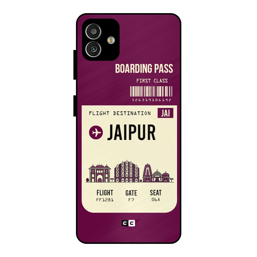 Jaipur Boarding Pass Metal Back Case for Galaxy M13 5G