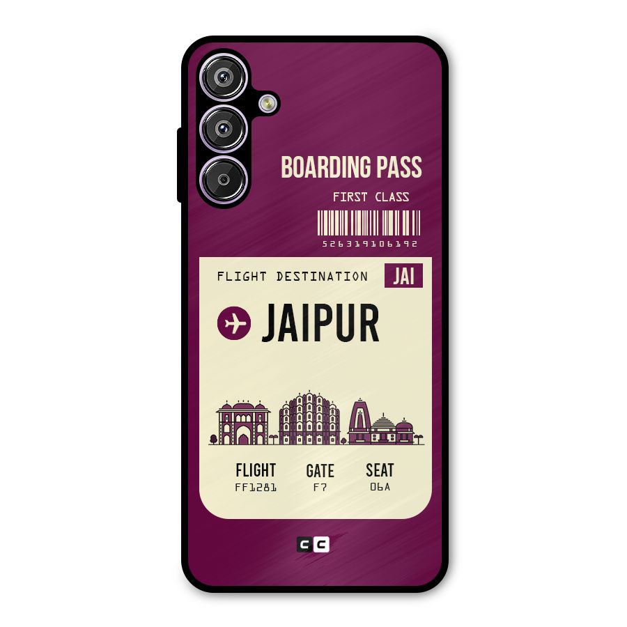 Jaipur Boarding Pass Metal Back Case for Galaxy M15
